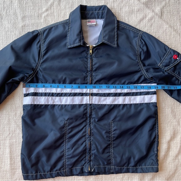 Birdwell Beach Britches Competition Jacket Navy and White Stripes Size M - Picture 10 of 13